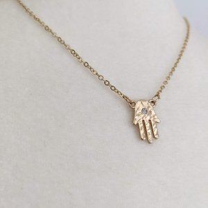 INSPIRED LIFE Hamsa Pendant Necklace